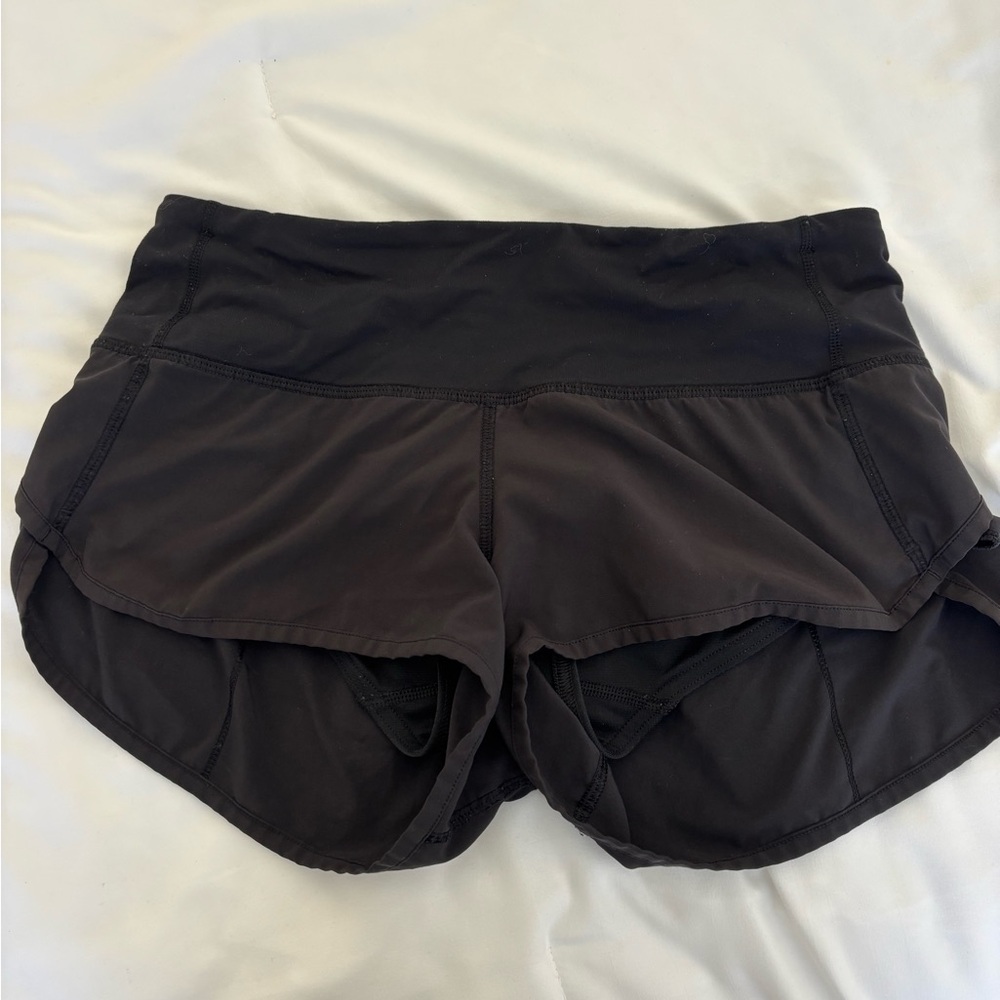 Women's Black Lululemon Athletic Shorts